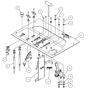 Page P Diagram and Parts List for MK-4030KB  MK Diamond Concrete Saw